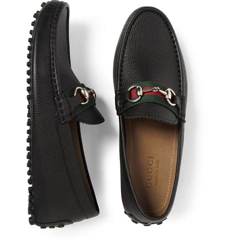 mens black gucci driving shoes|gucci men's moccasins.